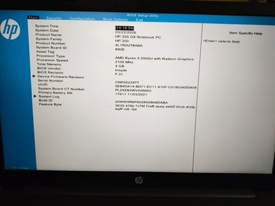 HP 255 G8 Laptop AMD Ryzen 5 5500U 4GB RAM 512GB SSD 15.6'' Win 11 Pro Radeon