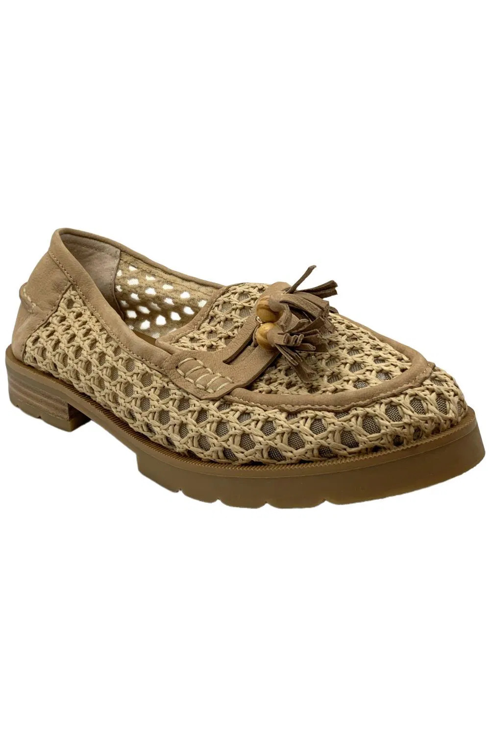 Donald Pliner Womens Lenny Loafer Natural Raffia 11690₽