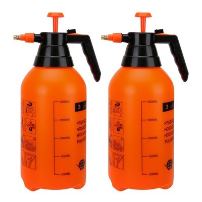 Mrpapa Handheld Garden Pump Sprayer 2 Pack 0.8 Gal 3 Liter Manual Water Spray