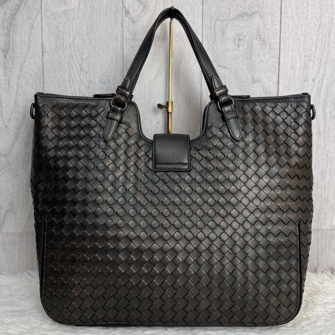 BOTTEGA VENETA Intrecciato Hand Bag Tote Bag Shoulder Bag Leather Brown M1237 thumbnail 3