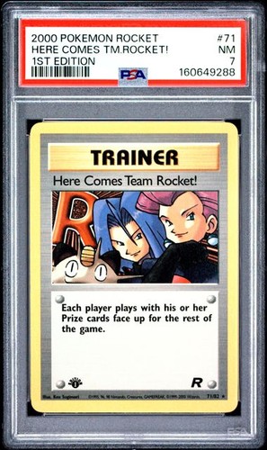 Here Comes Team Rocket! (1st Edition) graded PSA 7 for sale on eBay