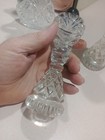 Vintage Cut Cristal Salt and Pepper 6.5 Tall Pepper Top Replaceed No Cracks — photo 3