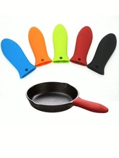 1Pcs Silicone Pot Holder Cast Iron Hot Skillet Handle Cover Potholder Pan Sleeve