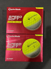2 DOZEN BRAND NEW TAYLORMADE SPEED SOFT GOLF BALLS - YELLOW