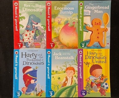 SAMMLUNG PAKET  - 6 x READ IT YOURSELF - Harry, Dinosaur, Enormous Turnip u.a.