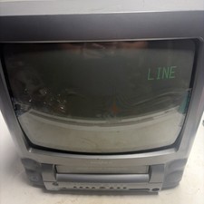 Broksonic CTSGT-8118T 13" CRT TV VCR Combo Vintage Retro Gaming TV READ