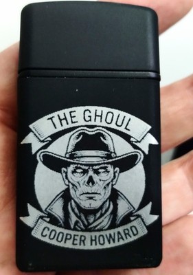 1pc Fallout Engraved Themed Grinding Wheel Ignition Lighters, Butane Lighters