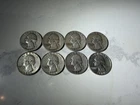 Silver Washington Quarters  1932-1964 Lot Of Eight (8)