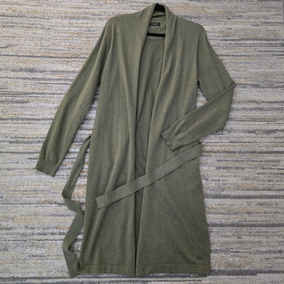 Cavallaro Napoli Gr. XL Damen Strick Strickjacke Longline offene Front...