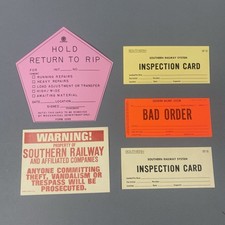 Vintage Southern Railway SOU RR Original Variety of Cards/Signs