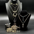 Vintage Style Rhinestone Costume Jewelry Lot Gold Bronze Tone Narmi Watch 15pc