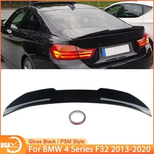 For 14-20 BMW F32 4 Series Rear Trunk Spoiler Lip Highkick Duckbill Glossy Black