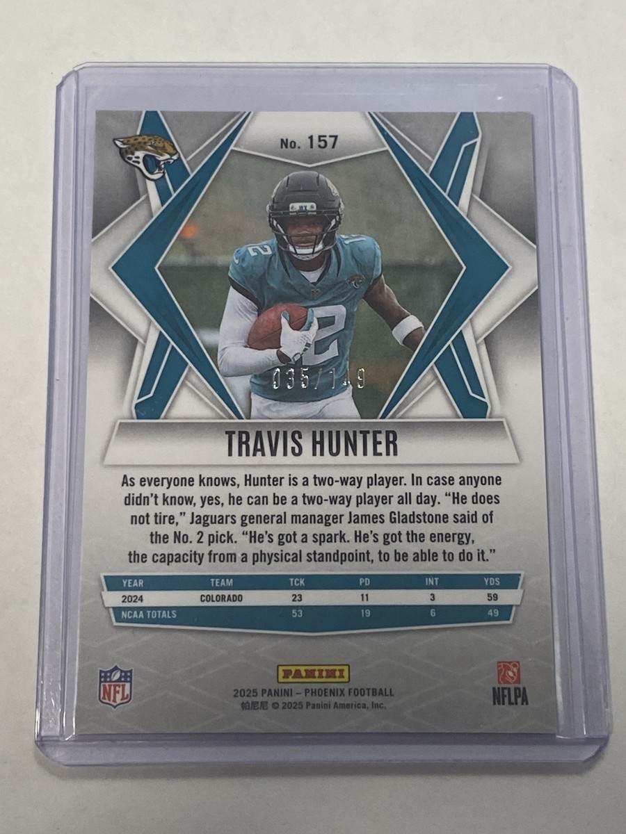 2025 Panini Phoenix - Rookies Travis Hunter #157 Pink Lazer /149