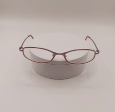 VTG Y2K Women's Prescription Eyeglasses W/Sears Case, Mauve Wire Metallic Frame