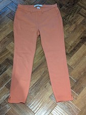 Next Ladies Burnt Orange Cropped Stretch Jeggings Leggings Sz 10
