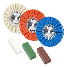 8 Airway Buffing Wheel Kit Polishing Wheel and Polishing Compound for Angle G...