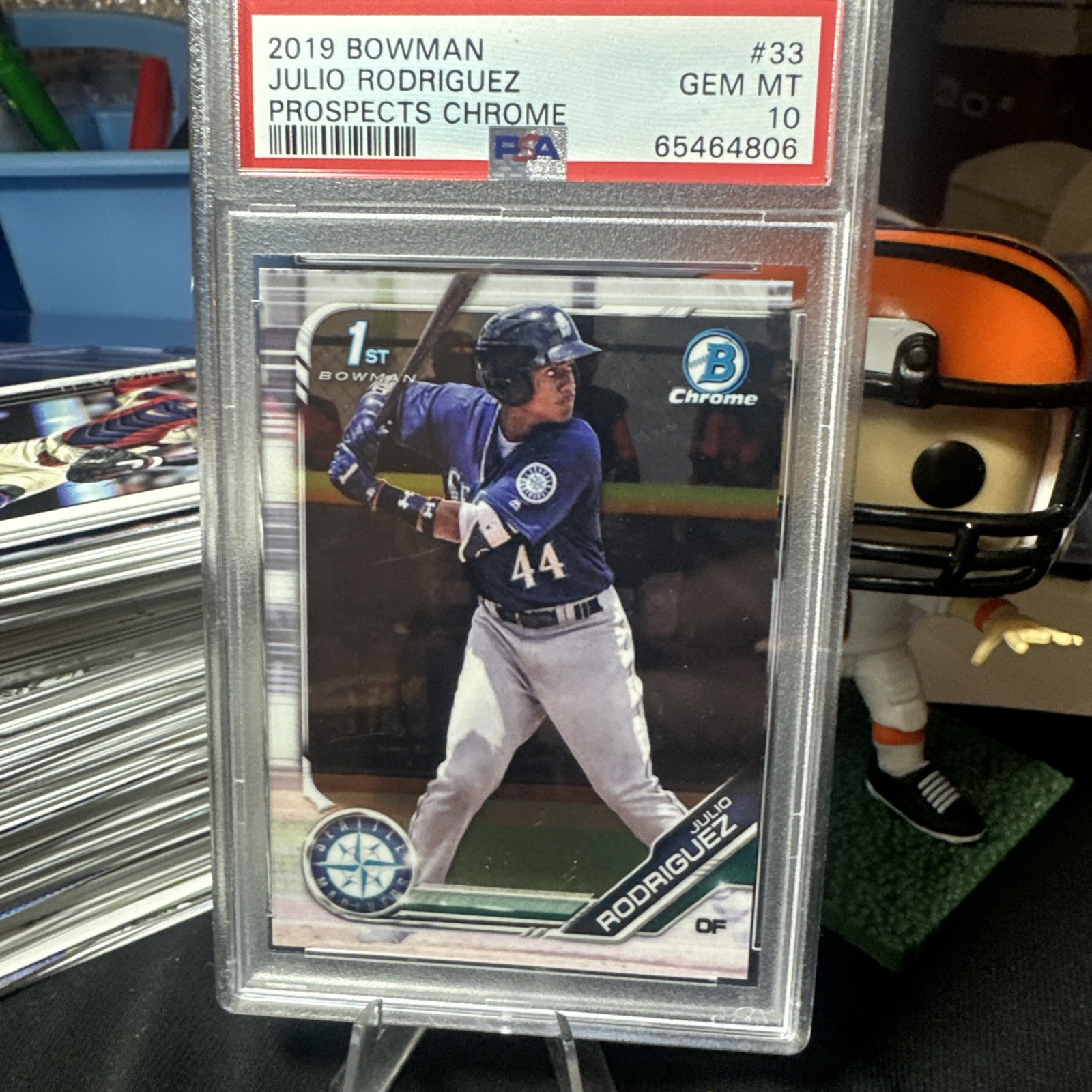 2019 Bowman Chrome Julio RODRIGUEZ #BCP-33 PSA 10 Mariners