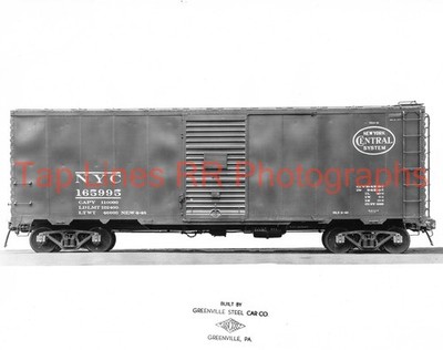 New York Central 165995 Box Car Side View Greenville 4-1948 New 8x10 ...