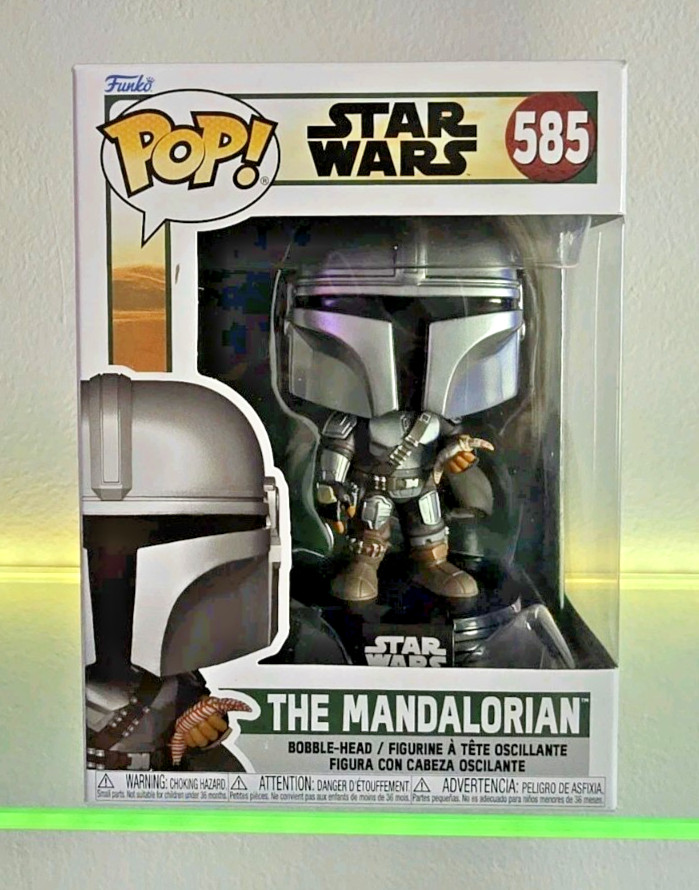 Funko Pop!: Star Wars - The Mandalorian #585 NEW! 💨 + PROTECTOR!!