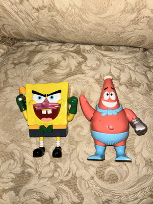 Spongebob SquarePants And Patrick Star Mermaid Man Barnacle Boy Action  Figures | eBay