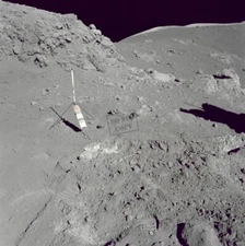 Orange Soil Discovery Station 4 Moonwalk EVAs Apollo 17 12X12 PHOTOGRAPH