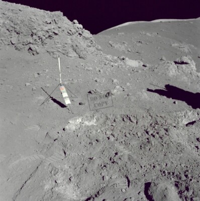 Orange Soil Discovery Station 4 Moonwalk EVAs Apollo 17 12X12 PHOTOGRAPH