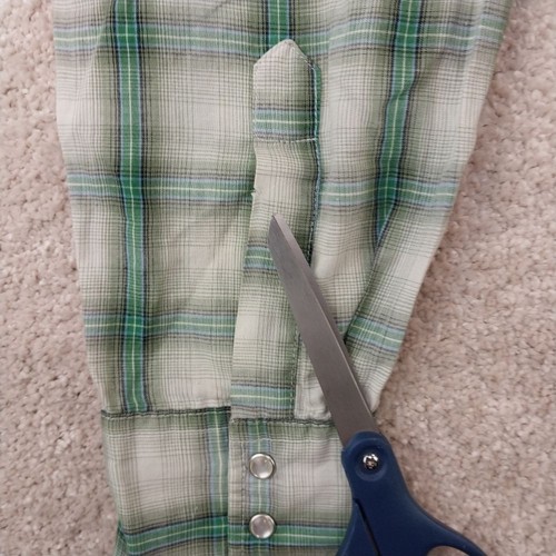 Vtg Wrangler Wrancher Men's Medium Western Wear Pearl Snap Plaid Turquoise Shirt - Picture 7 of 9