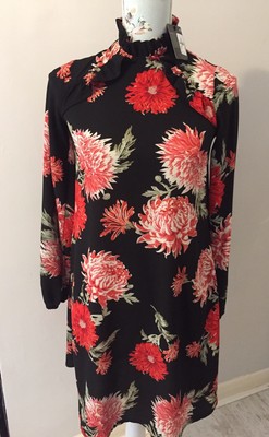 ATMOSPHERE BLACK SLEEVELESS ELASTICATED OFF THE SHOULDER FULL FRILL HOLIDAY £6