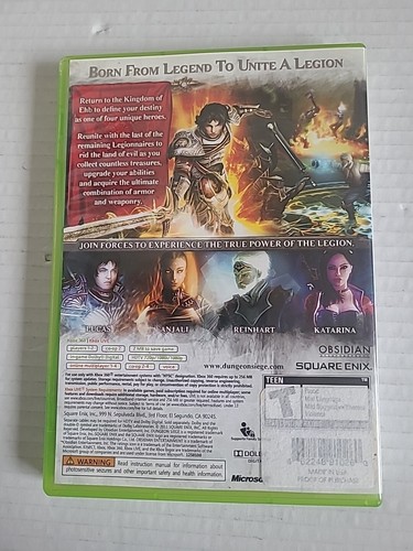 Dungeon Siege III 3 Xbox 360 completo en caja - Imagen 9 de 9