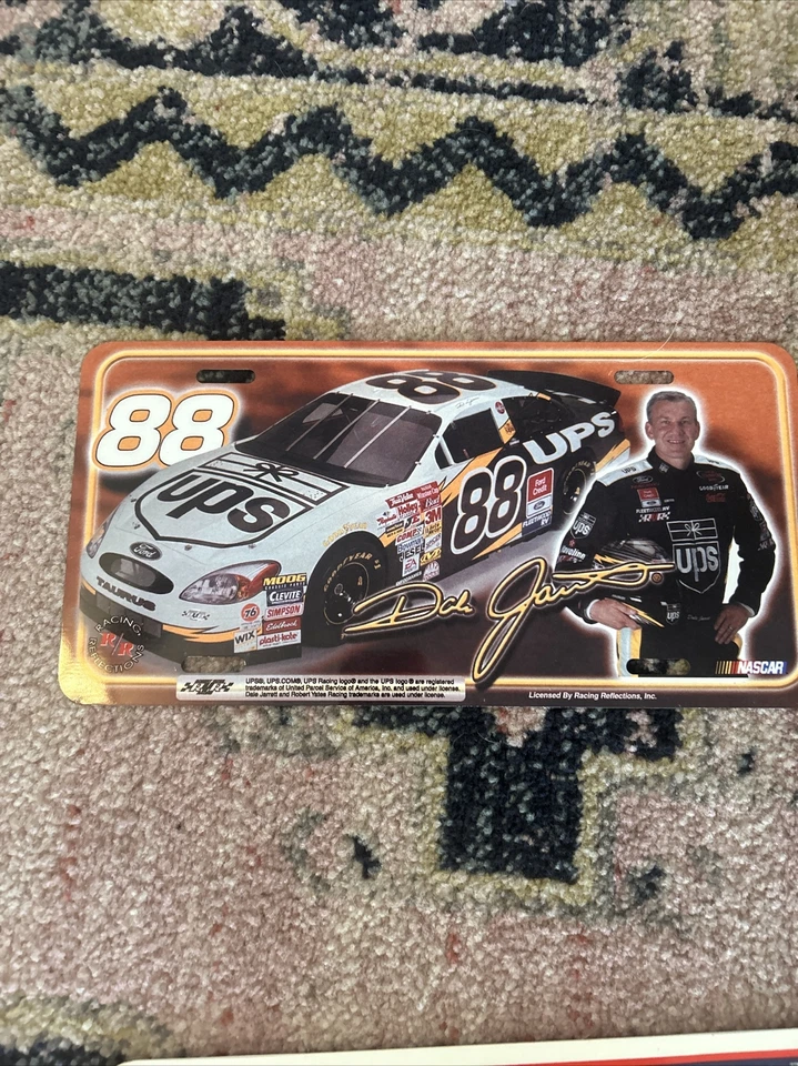 Lote De 5 Placas De Dale Jarrett Y Porta Placas De Metal De Colección Foto 2 de 4