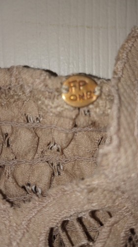 Free People FP OneAdellaFloral LaceBraletteUnderarm-Underarm-13". Stretch Nude. - Picture 3 of 5