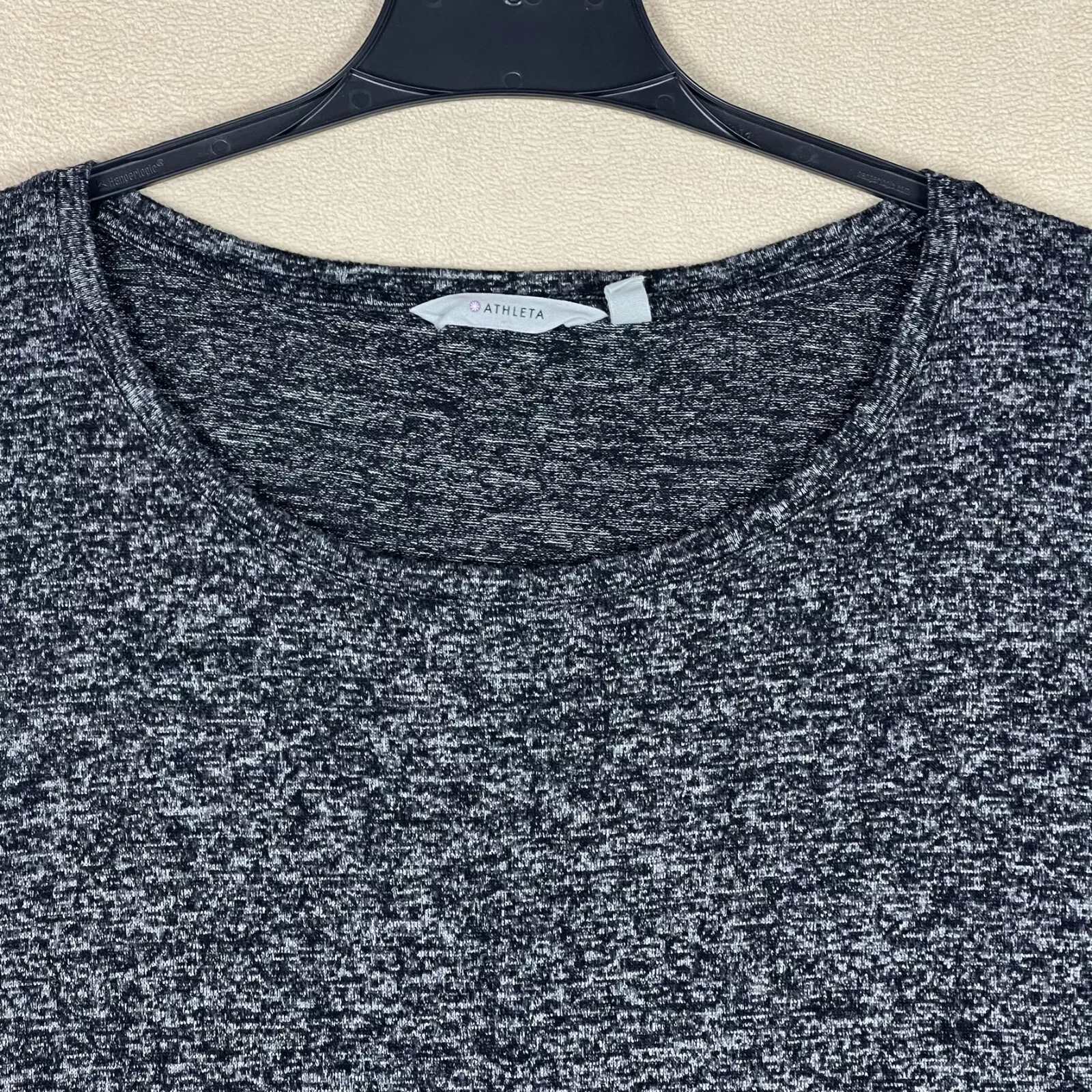 athleta three quarter sleeve pullover boat neck relaxed fit sweater