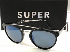 RetroSuperFuture Giaguaro Black Blue UH5 Sunglasses SUPER 51mm NIB