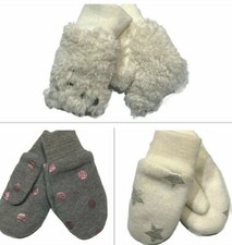 NWT GAP Baby Mittens XS/S-S/M-M/L Cream Stars