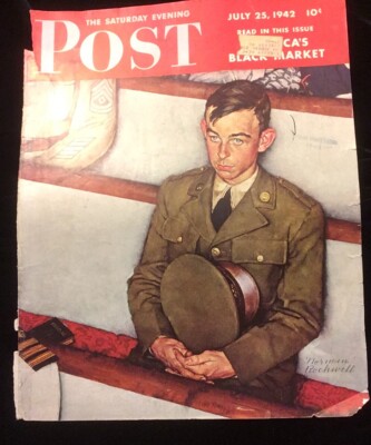 Saturday Evening Post 1942年ノーマンロックウェル Norman Rockwell July 25, 1942 Saturday Evening Post, COVER ONLY