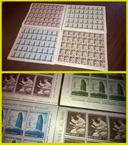 Francobolli vaticani foglio