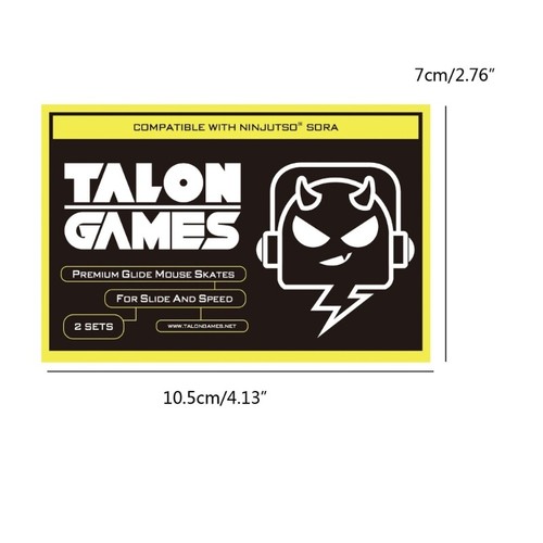 TALONGAMES Mouse Feet Sticker Pad for VAXEE XE Wireless Mouse Glide Curved Edge - Picture 8 of 8