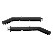 27'' Black Angled Spring Loaded Mud Flap Hanger 2.5'' Bolt Spacing Semi Truck