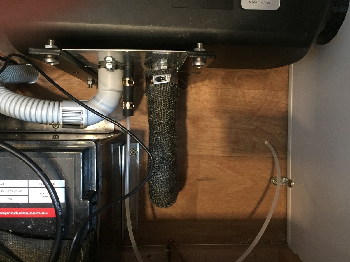 Diesel Heater Exhaust Pipe Insulation Kit Heat Lagging Camping Caravan Incl  ties