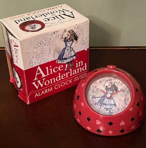 Alice in Wonderland Alarm Clock with Snooze n Light - Picture 1 of 2