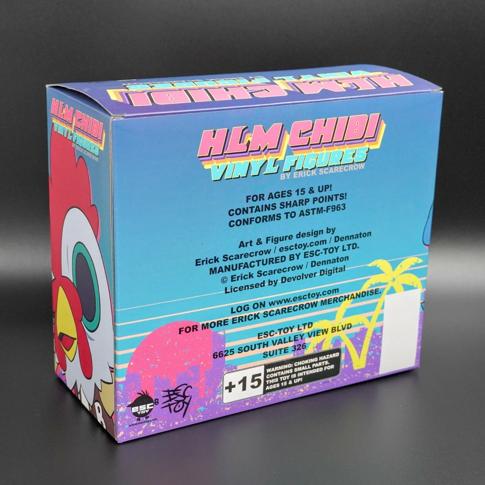 Hotline Miami Vigilante & Assassin Chibi Figure Set Vinyl HLM Statue Jacket - Image 2 of 4