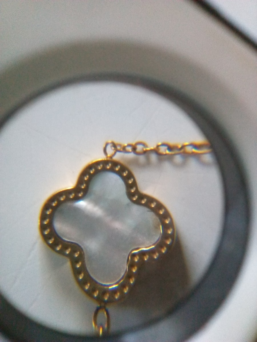 JY Nice Vintage Reversible Gold-Tone Five Mother Of Pearl JY Nice Vintage Reversible Gold-Tone Five Mother Of Pearl