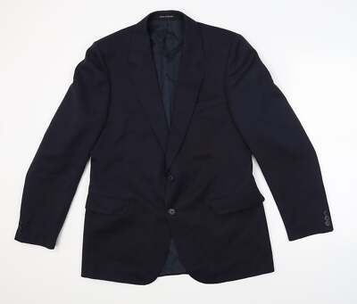 Hepworths Anzugjacke Herren blau Viskosemischung Größe 40