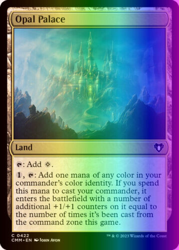 MTG Magic the Gathering Opal Palace (422/1173) Commander Masters NM FOIL - Picture 1 of 1