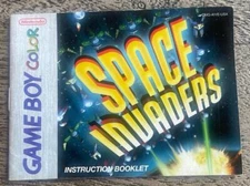 Space Invaders—Manual only for Nintendo Game Boy Color—excellent 
