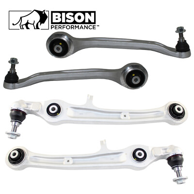 Bison Performance 4pc Front Lower Forward Rearward Control Arm Kit For A6 Q S6