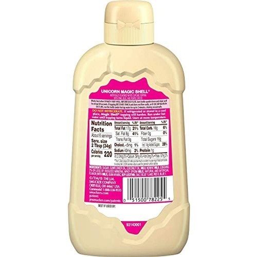 Unicorn Magic Shell Smucker's Topping se congela en segundos - Imagen 3 de 3