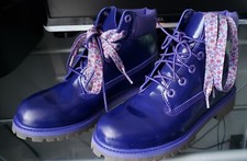 Juniors/Kids 6inch Prem WP Purple Shine Timberland Boots Size 5.5 55