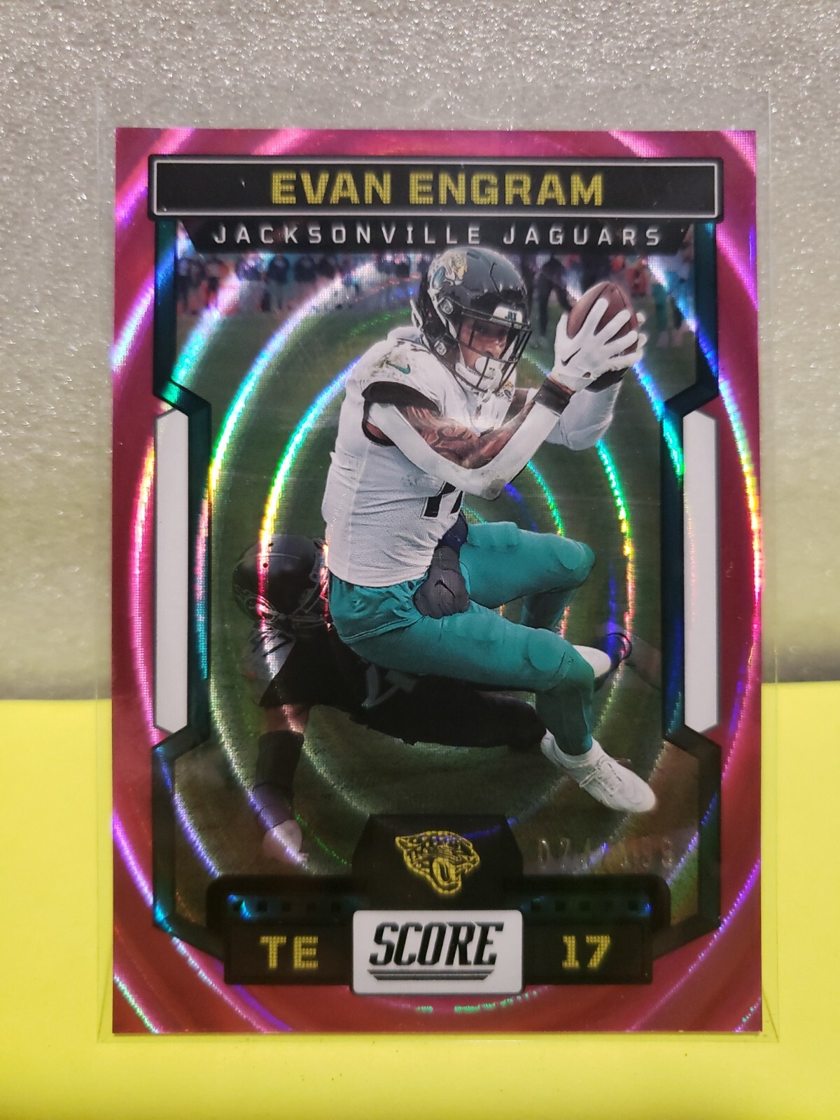EVAN ENGRAM 2023 PANINI SCORE PINK ELLIPSE /199 JACKSONVILLE JAGUARS NFL