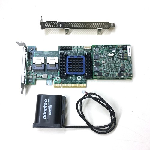 Adaptec ASR-6805T 8 Ports PCIE2 x8 512MB Cache SAS 6Gb Raid Controller + Battery - 第 1/3 張圖片